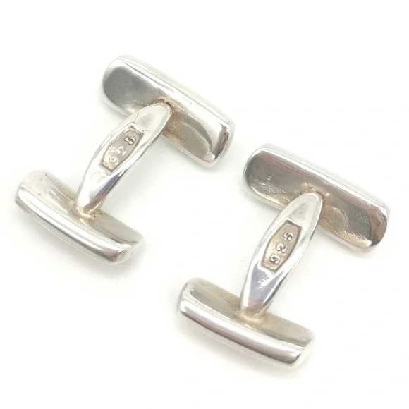 TIFFANY & CO 1837 STERLING SILVER BAR CUFF LINKS-RARE! EUC! AUTHENTIC